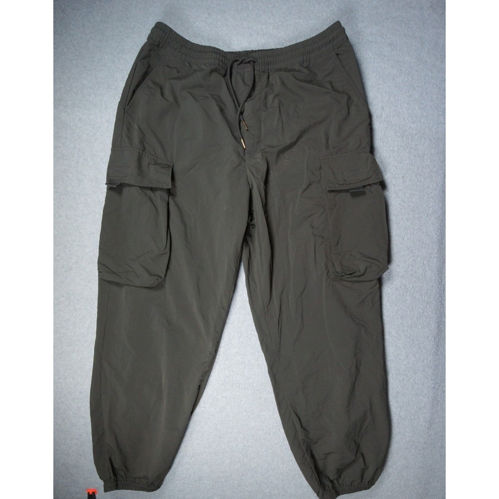 GU Pants Mens XLarge Green Cargo Windbreaker Nylon Uniqlo Gorpcore Outdoors